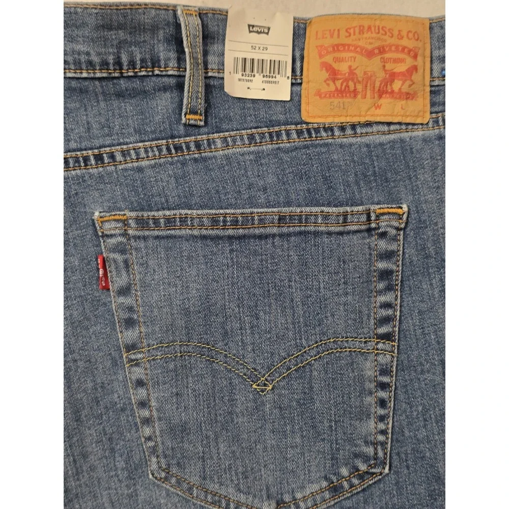 Levi's Men's B&T 541 Athletic Taper Stretch Dark‎ Raw Wash Jeans Size W52 X L29